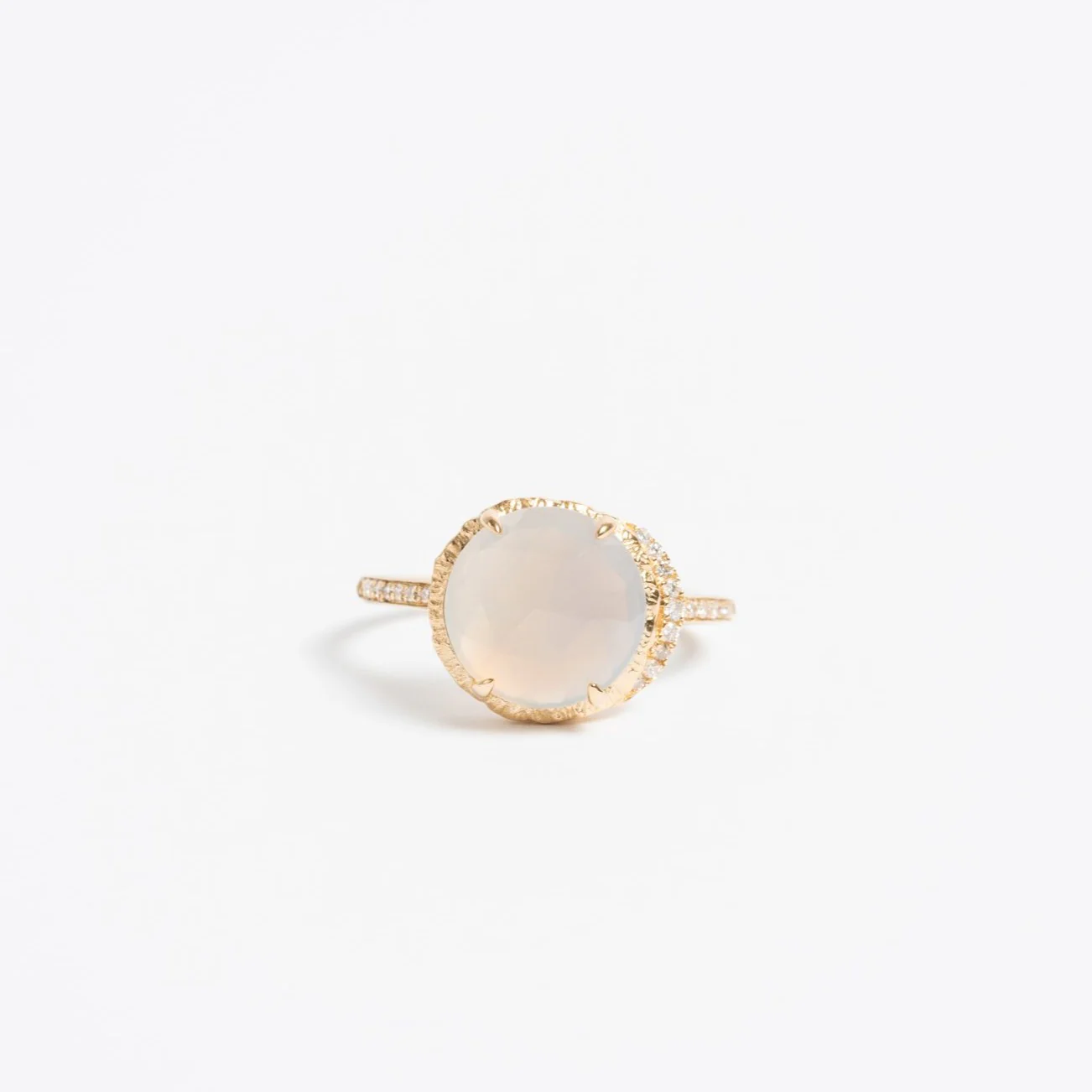 Chalcedony Pave Ring - Image 3