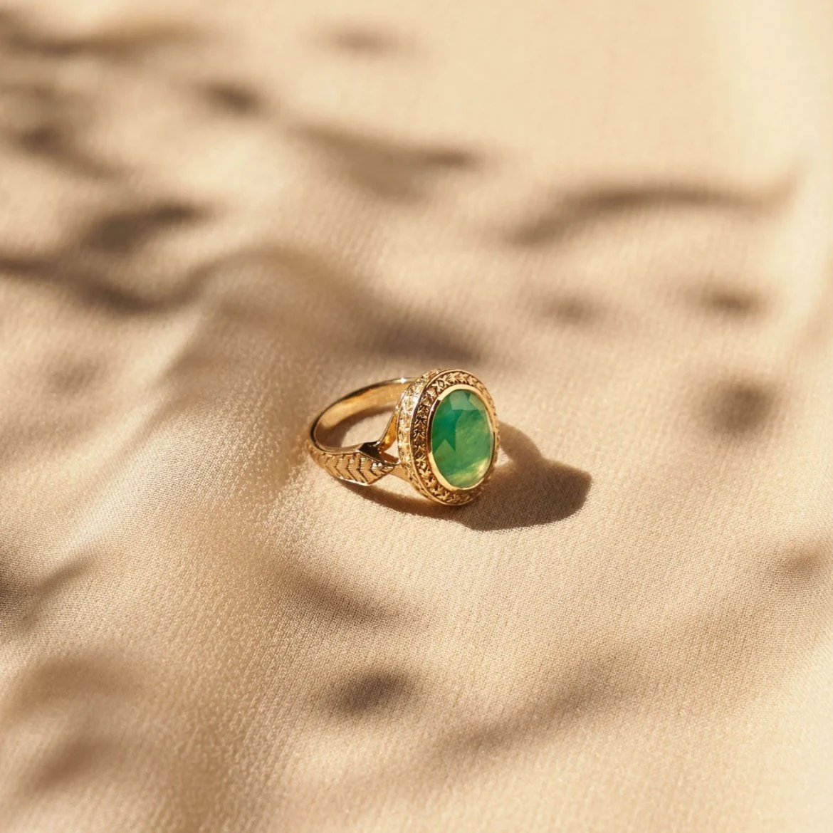 Emerald Pinky Ring