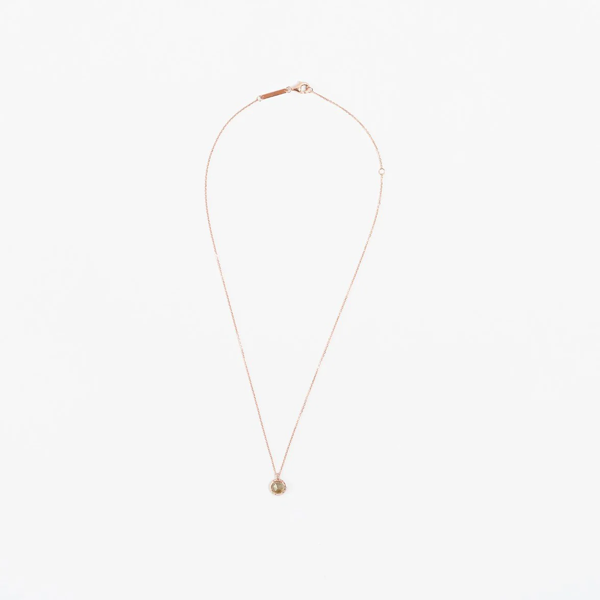 Mini Round Necklace in Labradorite - Image 6