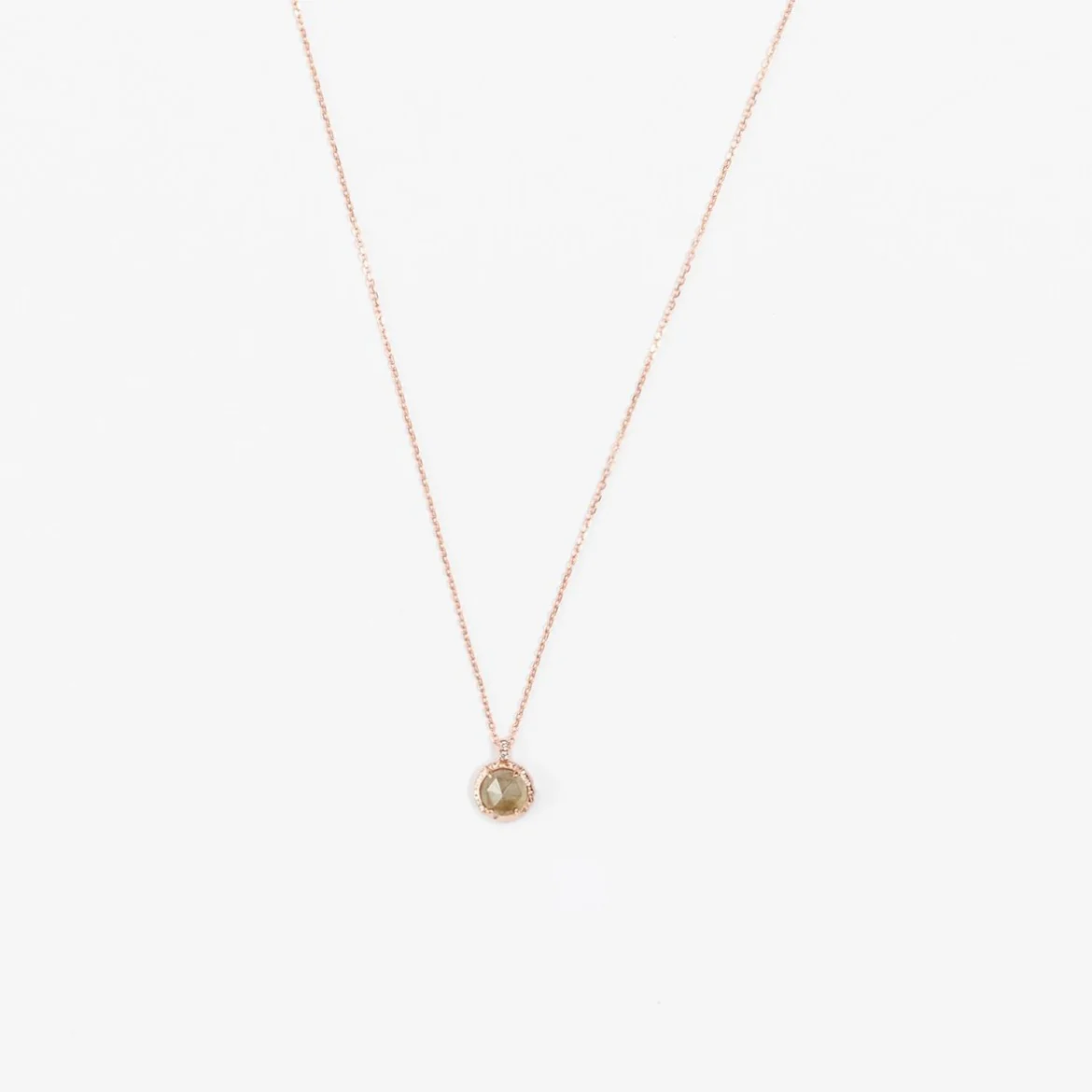 Mini Round Necklace in Labradorite - Image 7