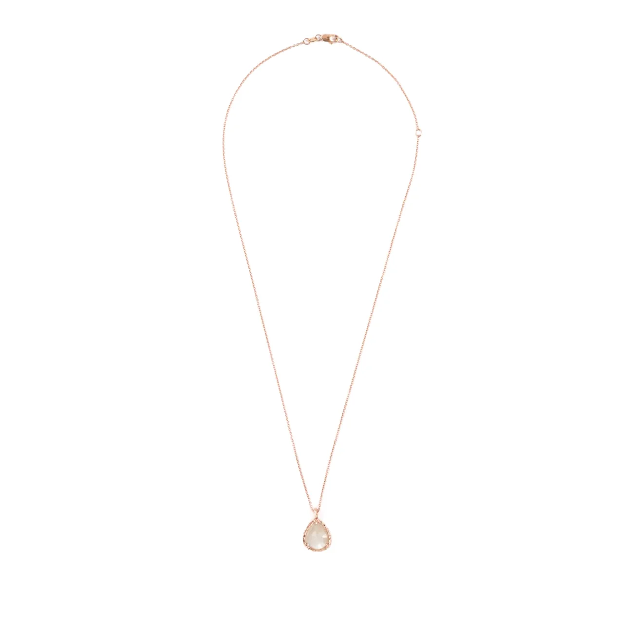 Mini Teardrop Necklace in Grey Moonstone - Image 3