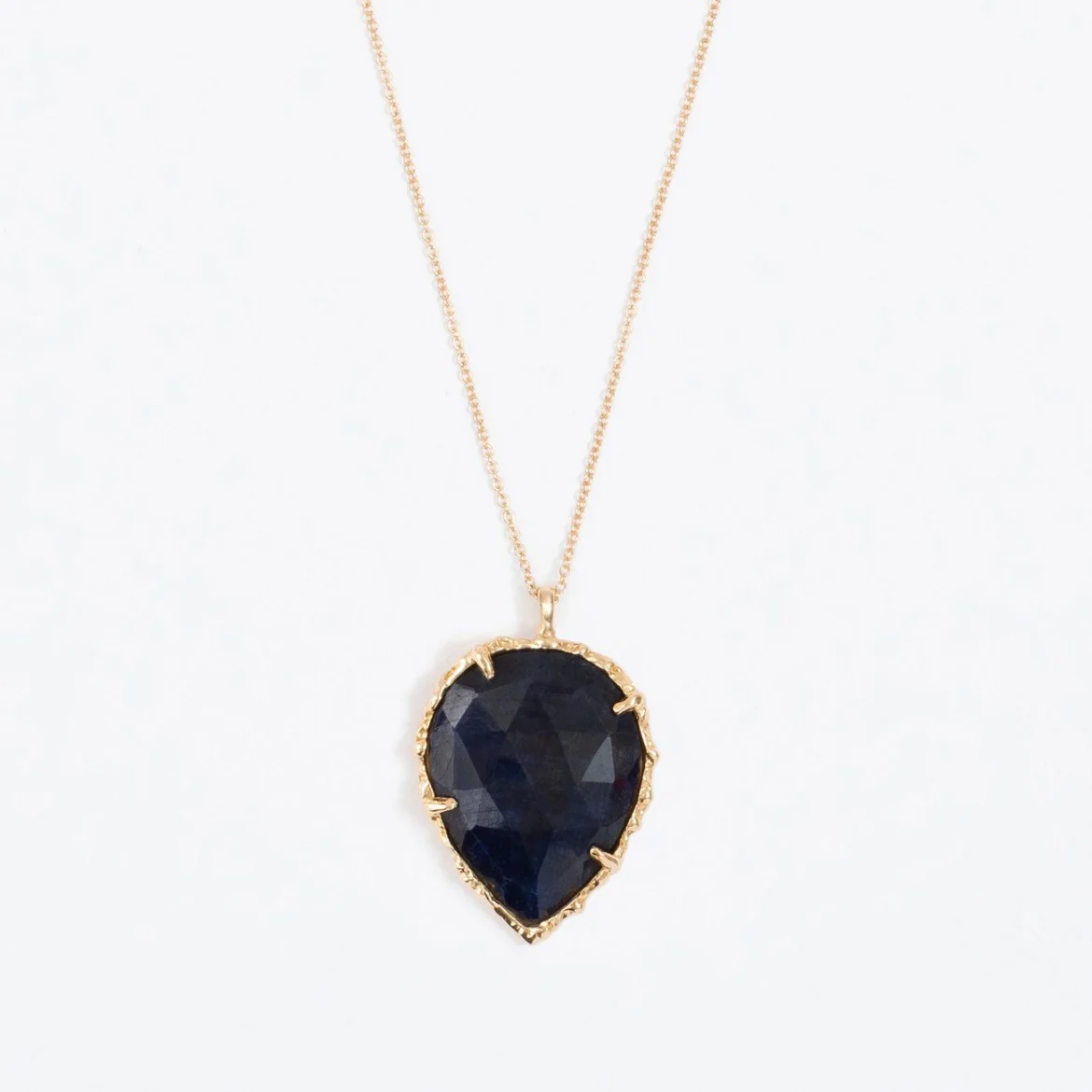 Teardrop Necklace in Sapphire - Image 3