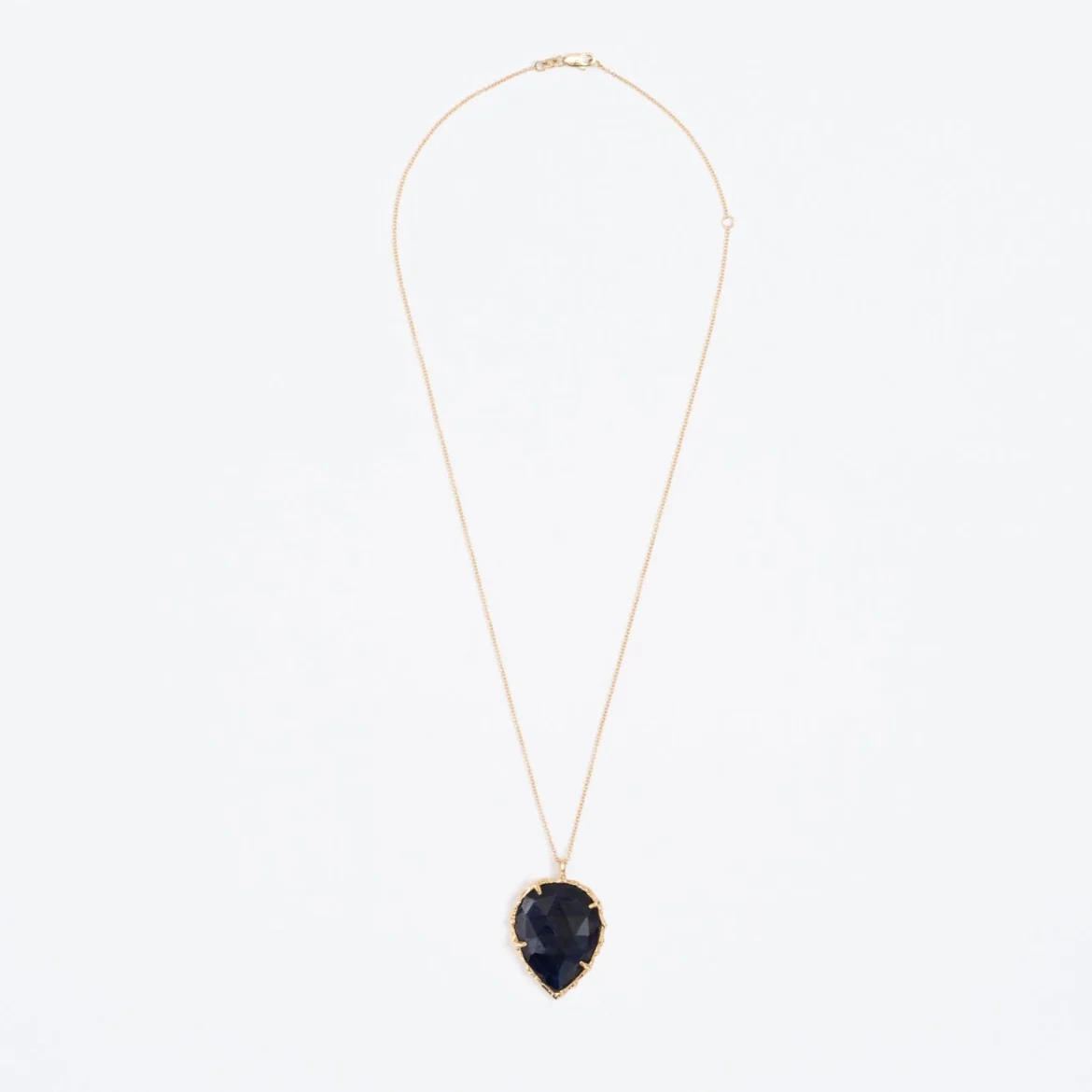 Teardrop Necklace in Sapphire - Image 4