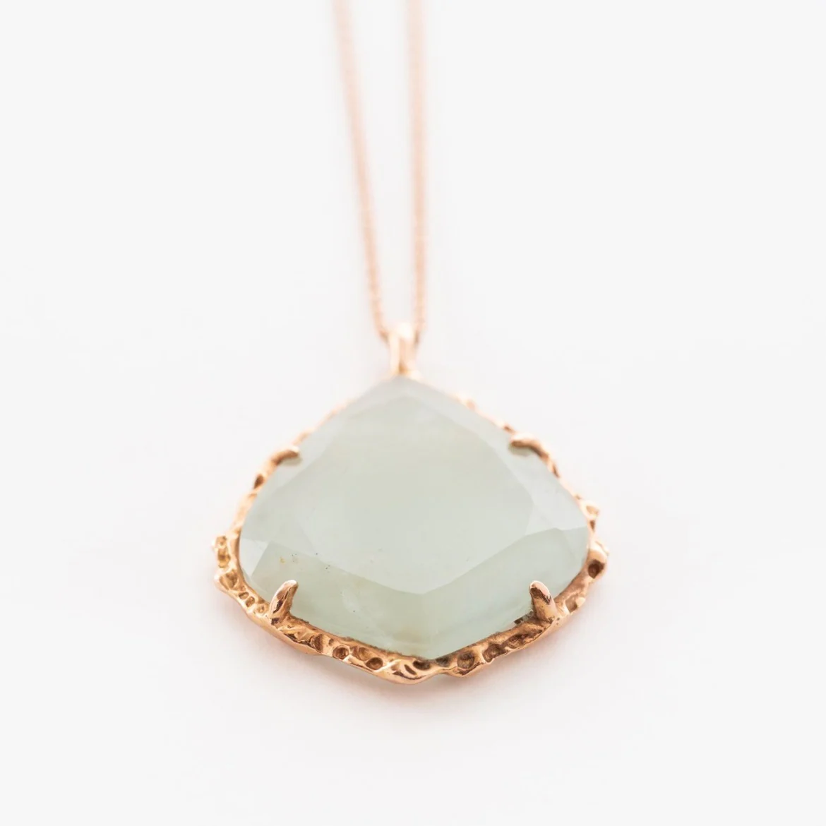 Trapezoid Necklace in Aquamarine - Image 3