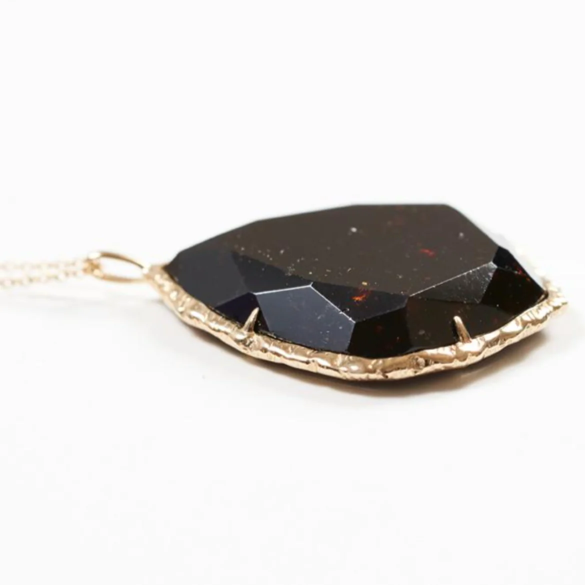 Trapezoid Necklace in Garnet - Image 4