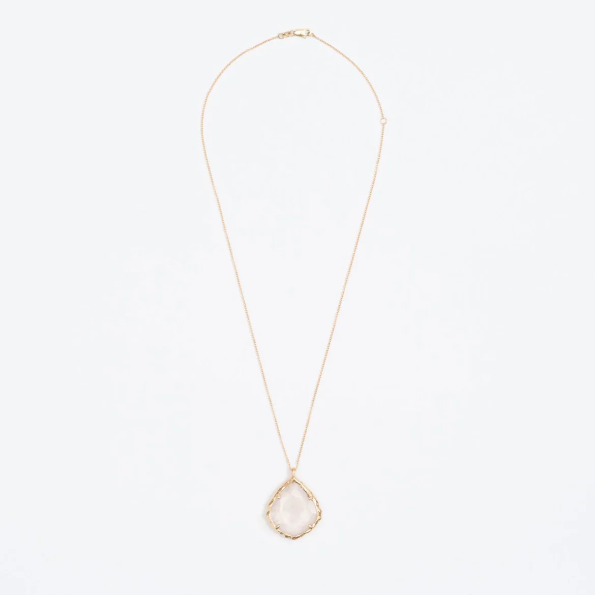 Trapezoid Necklace in Rose Quartz - Image 3